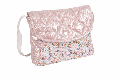 Arias lėlių vežimėlis rožinis, 55 cm, sulankstomas, su rankine, vaikams