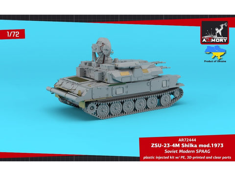Armory ZSU-23-4 Shilka 1/72 plastikinis 3in1 zenitinio pabūklo rinkinys