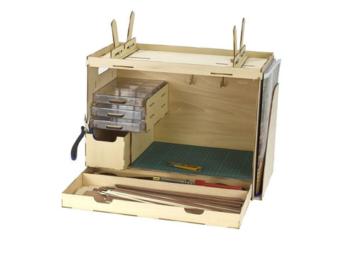 Artesania Latina nešiojama modeliavimo darbo stotis su korpuso atrama, 27648-N