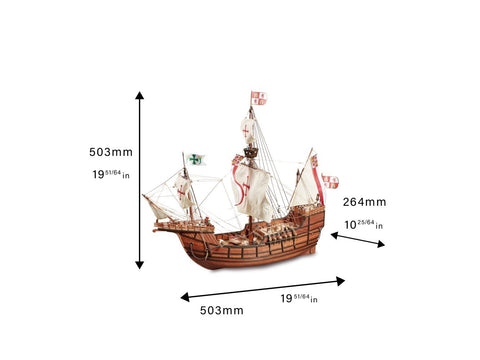 Santa Maria karavelės medinis laivo modelio rinkinys 1:65