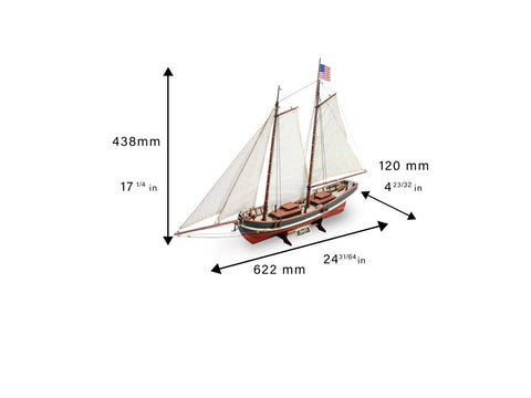 Artesania Latina Swift 1:50 medinis locmano laivo modelio rinkinys