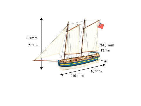 Artesania Latina HMS Endeavour kapitono valtis 1:50 – modelio rinkinys 19005