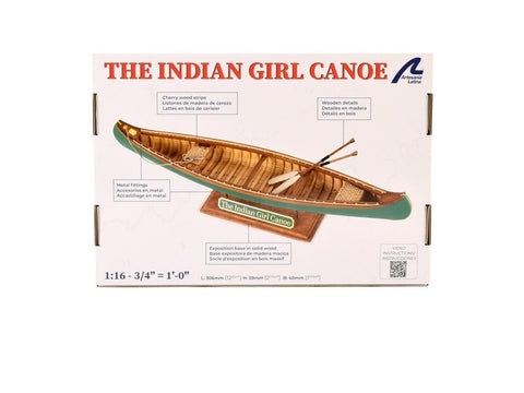 Artesania Latina Indian Girl kanoja 1:16 medinis surenkamas modelis