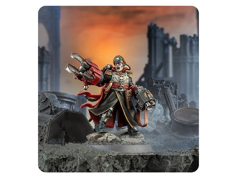 Warhammer 40,000 Astra Militarum komisaras Yarrick herojus miniatiūra
