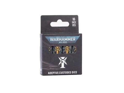 Warhammer 40k Adeptus Custodes kauliukų rinkinys, 16 vnt. 01-16