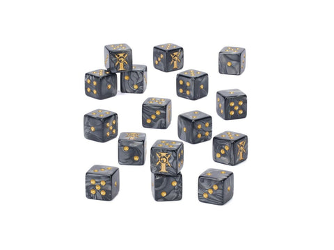 Warhammer 40k Adeptus Custodes kauliukų rinkinys, 16 vnt. 01-16