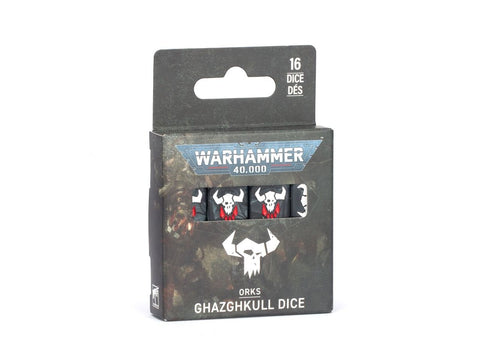 Warhammer 40K orkų Ghazghkull kauliukų rinkinys (16 vnt.)