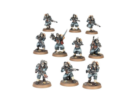 Warhammer 40k Death Korps of Krieg pėstininkų rinkinys (10 figūrėlių)