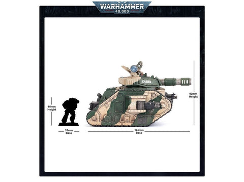 Leman Russ mūšio tankas – Warhammer 40,000 Astra Militarum plastikinis rinkinys