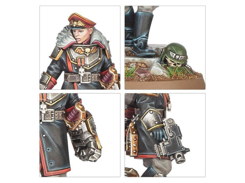 Warhammer 40,000 Astra Militarum Commissar Graves miniatiūrų rinkinys