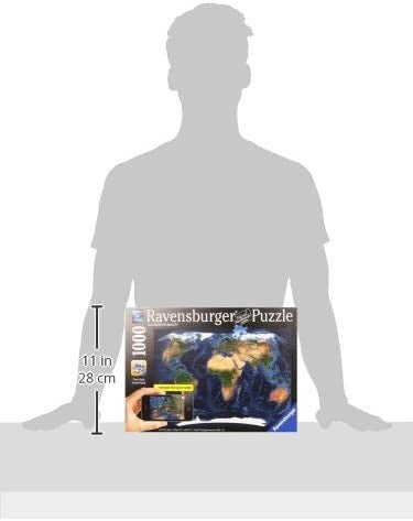 Augmented Reality World Map Puzzle 1000 - RAVENSBURGER dėlionėHOBI.LT 🇱🇹