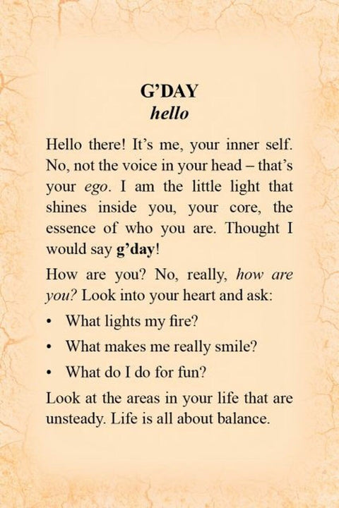 Aussie Affirmation Oracle kortosHOBI.LT 🇱🇹
