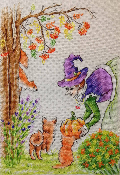 Siuvinėjimo kryželiu rinkinys NeoCraft „Rudeninės dovanos“, 19×26 cm