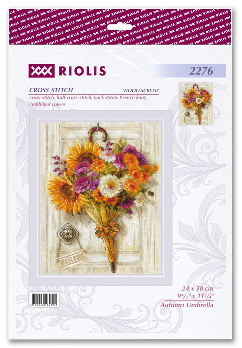 Autumn Umbrella. Siuvinėjimo rinkinys iš RIOLIS Nr.: 2276 - HOBi.LT