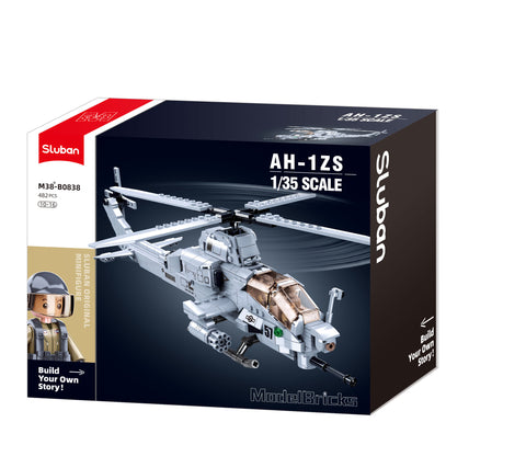 Sluban AH-1Z atakos sraigtasparnio konstruktorius, 482 det., 42,3 cm, 6+