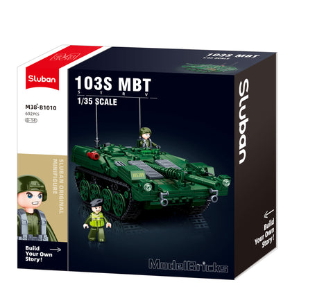 Sluban Stridsvagn 103 karinio tanko blokelių konstruktorius, 692 det., 6+