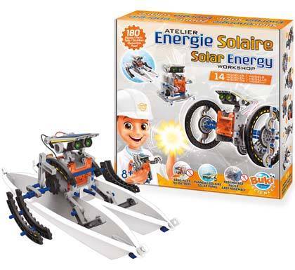 Saulės energijos robotų konstruktorius 14 viename vaikams 10+ edukacinis