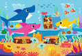 Baby Shark and family 2 x 24 Puzzle - RAVENSBURGER dėlionėHOBI.LT 🇱🇹