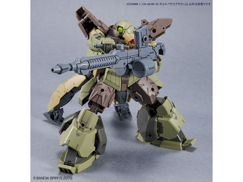Bandai 30MM Gardonova bEXM-29, rudas, 1/144 plastikinis surenkamas modelis