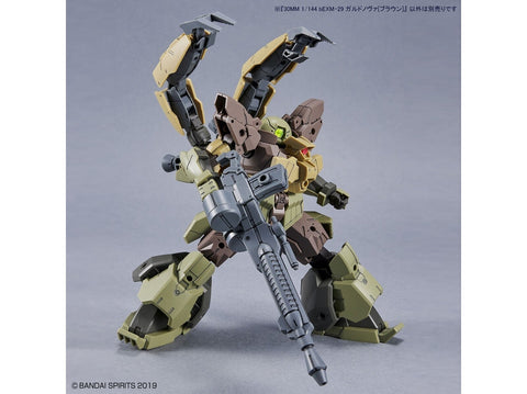 Bandai 30MM Gardonova bEXM-29, rudas, 1/144 plastikinis surenkamas modelis