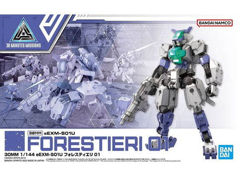 Bandai 30MM eEXM-S01U Forestieri 01 1/144 plastikinis surenkamas modelis