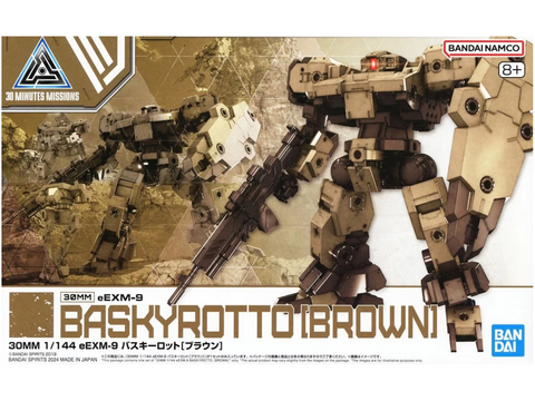 Bandai 30MM eEXM-9 Baskyrotto rudas mecha modelis 1/144