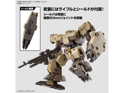Bandai 30MM eEXM-9 Baskyrotto rudas mecha modelis 1/144