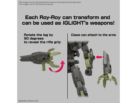 Bandai 30MM plastikinis surenkamas mecha modelis 1/144