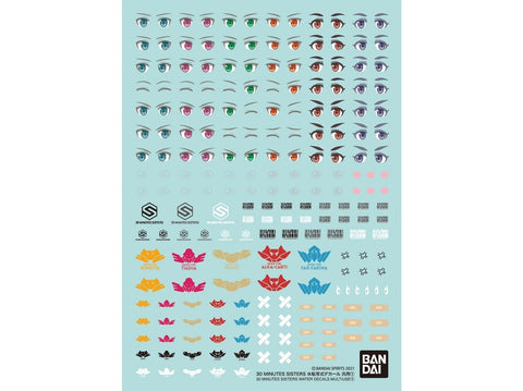 Bandai 30MS universalūs vandens lipdukai modeliams