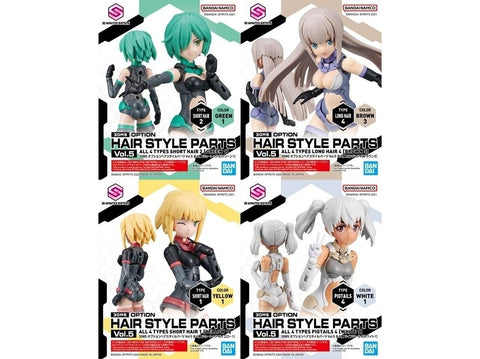 Bandai 30MS papildomos šukuosenų dalys Vol.5 – visi 4 rinkiniai