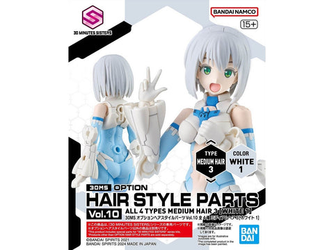 30MS figūrėlių šukuosenų detalės Vol.10, visi 4 tipai Bandai 67139