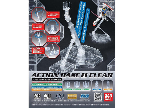 Bandai Action Base 1 skaidri bazė Gunpla SD/1/144/1/100 (57417)