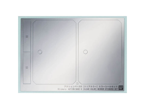 Bandai Action Base 6 skaidrus stovas su veidrodiniais lipdukais 1/144 HG/RG