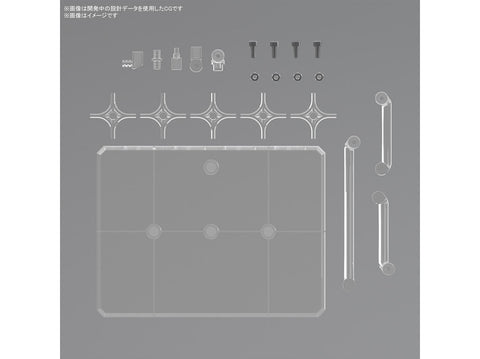 Bandai Action Base 8 skaidrus stovas 1/100 MG/Full Mechanics (66309)