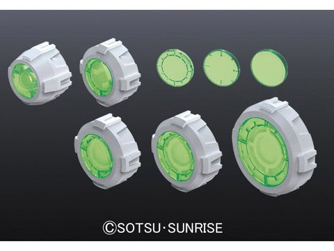 Bandai Builders Parts HD MS Sight Lens 01 žali lęšiai modeliams 62856