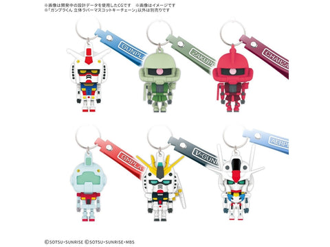 Bandai Gunpla-Kun 3D guminis mascotas rakto pakabukas (Japonija)