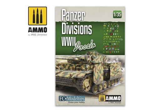 AMMO MIG Panzer divizijų WW2 dekalės 1/35, Nr. 8061