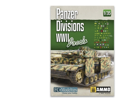 AMMO MIG Panzer divizijų WW2 dekalės 1/35, Nr. 8061