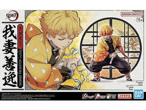 Bandai Demon Slayer Agatsuma Zenitsu plastikinis Gunpla rinkinys