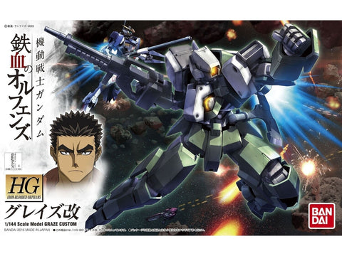 Gunpla modelis HG Graze Custom Iron-Blooded Orphans Bandai 1/144 60383