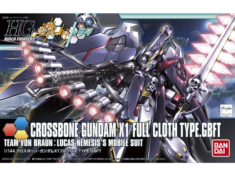 Bandai HGBF Try Crossbone Gundam X1 Full Cloth TYPE.GBFT – Gunpla rinkinys