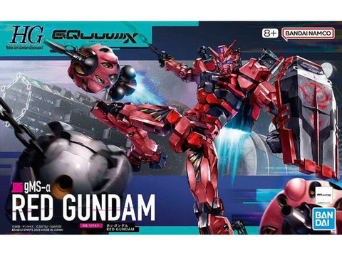 Bandai HGGQ Red Gundam 1/144 plastikinis Gunpla rinkinys