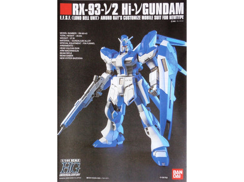 Bandai HGUC Hi-ν Gundam RX-93-ν2 1/144 Gunpla modelio rinkinys