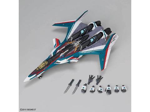 Bandai HG VF-31S Siegfried 1/100 plastikinis modelis su stovu ir lipdukais