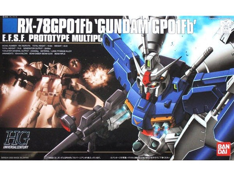Bandai HGUC RX-78GP01Fb Gundam GP01Fb 1/144 plastikinis modelis