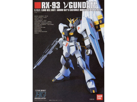Bandai HGUC RX-93 Nu Gundam 1/144 Gunpla plastikinis surenkamas modelis