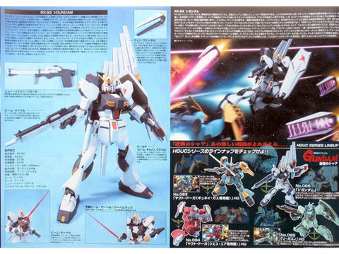Bandai HGUC RX-93 Nu Gundam 1/144 Gunpla plastikinis surenkamas modelis