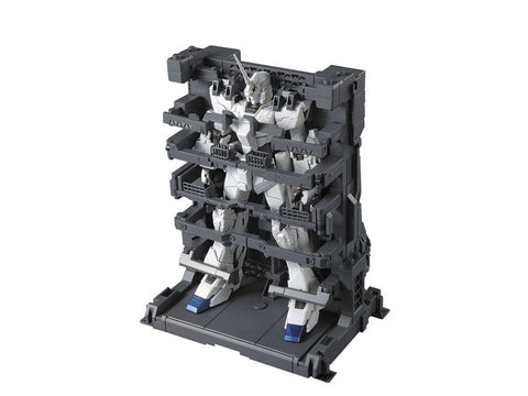 Gunpla modelis MG RX-0 Unicorn Gundam Screen Image su MS Cage 1/100 67230