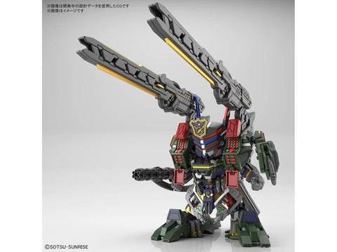Bandai SDW Heroes Sergeant Verde Buster Gundam DX – surenkamas Gunpla rinkinys