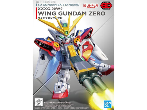 Bandai SD EX Wing Gundam Zero Gunpla plastikinis surinkimo rinkinys
